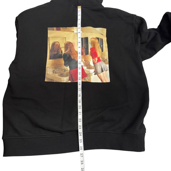 Mean Girls X Mens Hoodie Black "The Plastics" Print Front & Graphic Back Size L - Picture 10 of 11